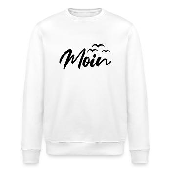 Moin Möwen - Stanley/Stella Unisex Bio-Sweatshirt ROLLER - Weiß - Vorne - Nik (191cm)