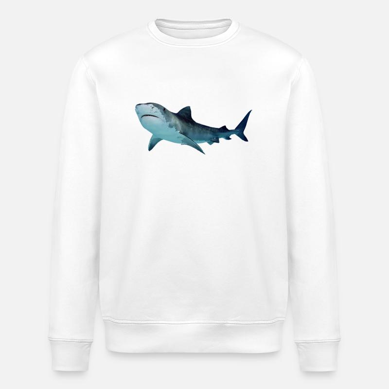 Requin - Sweat bio ROLLER Stanley/Stella Unisexe - blanc