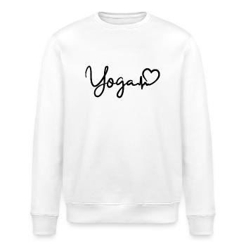 Rythme cardiaque de yoga - Sweat bio ROLLER Stanley/Stella Unisexe - blanc - Devant - Nik (191cm)