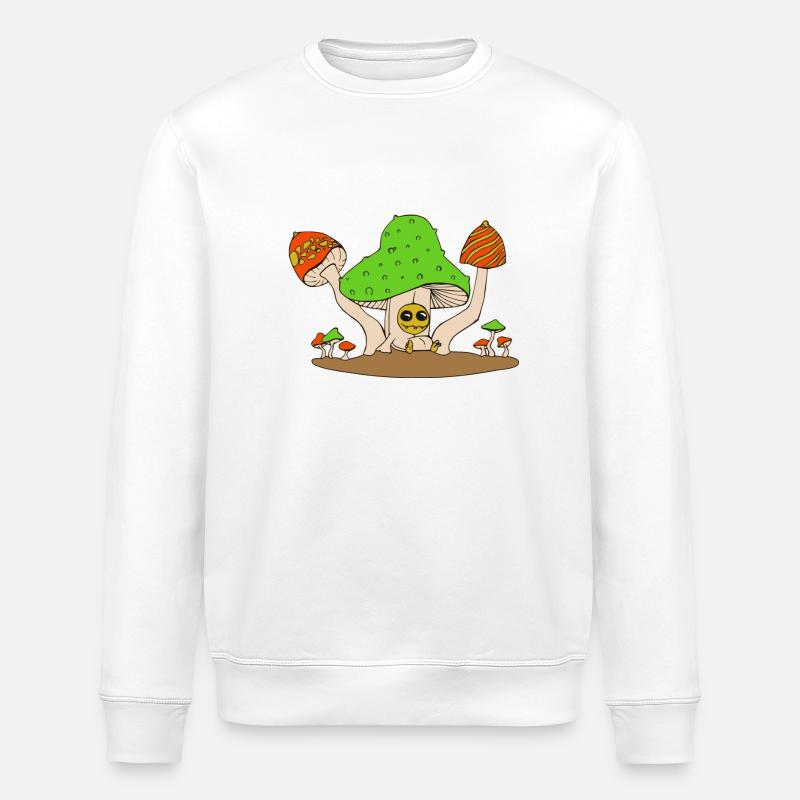 fête des champignons - Sweat bio ROLLER Stanley/Stella Unisexe - blanc