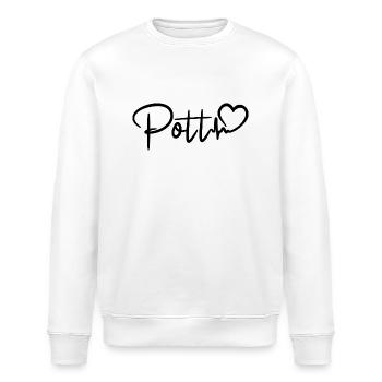 Pott Herzschlag Ruhrpott Liebe - Stanley/Stella Unisex Bio-Sweatshirt ROLLER - Weiß - Vorne - Nik (191cm)