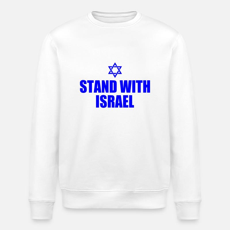 We stand with israel - Sweat bio ROLLER Stanley/Stella Unisexe - blanc