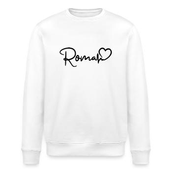 Roma Heartbeat Rome - Sweat bio ROLLER Stanley/Stella Unisexe - blanc - Devant - Nik (191cm)