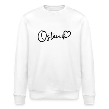 Osten Herzschlag - Stanley/Stella Unisex Bio-Sweatshirt ROLLER - Weiß - Vorne - Nik (191cm)