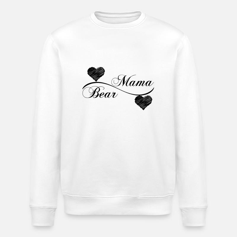 Ours Mama - Sweat bio ROLLER Stanley/Stella Unisexe - blanc