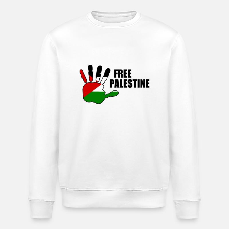 Free palestine - Sweat bio ROLLER Stanley/Stella Unisexe - blanc