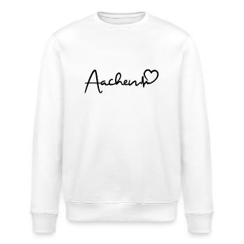 Aachen Herzschlag - Stanley/Stella Unisex Bio-Sweatshirt ROLLER - Weiß - Vorne - Nik (191cm)