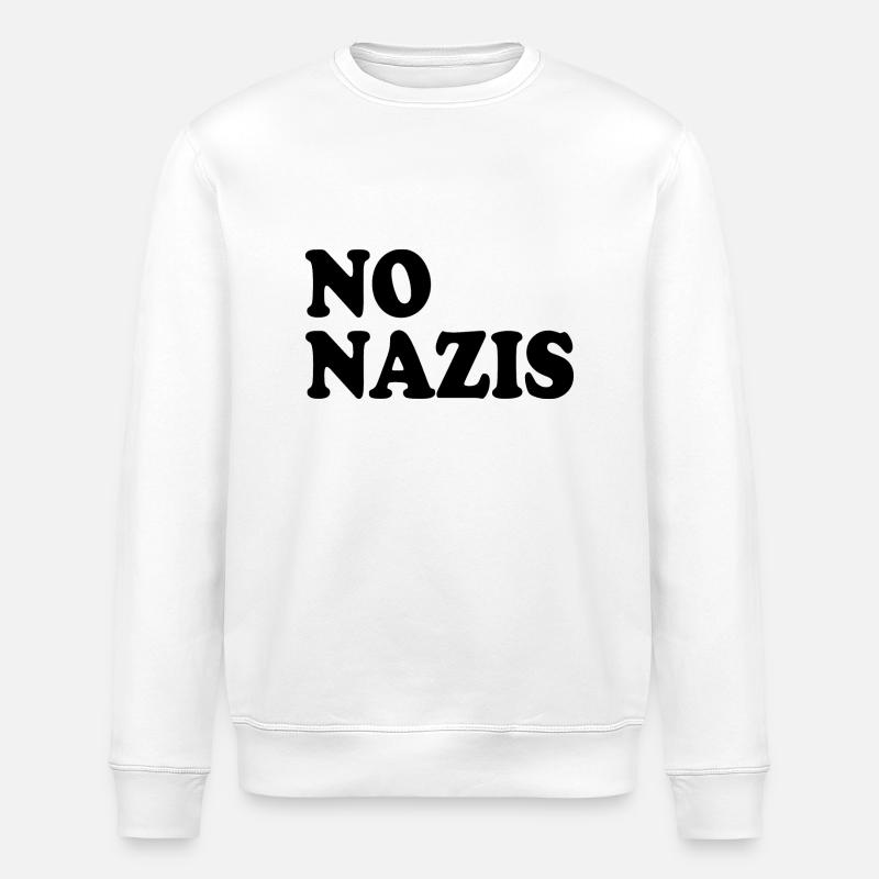 No nazis - Stanley/Stella Unisex Bio-Sweatshirt ROLLER - Weiß