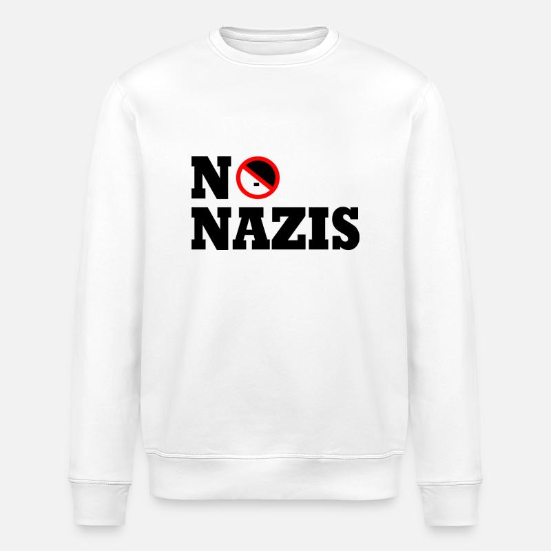 No nazis - Stanley/Stella Unisex Bio-Sweatshirt ROLLER - Weiß