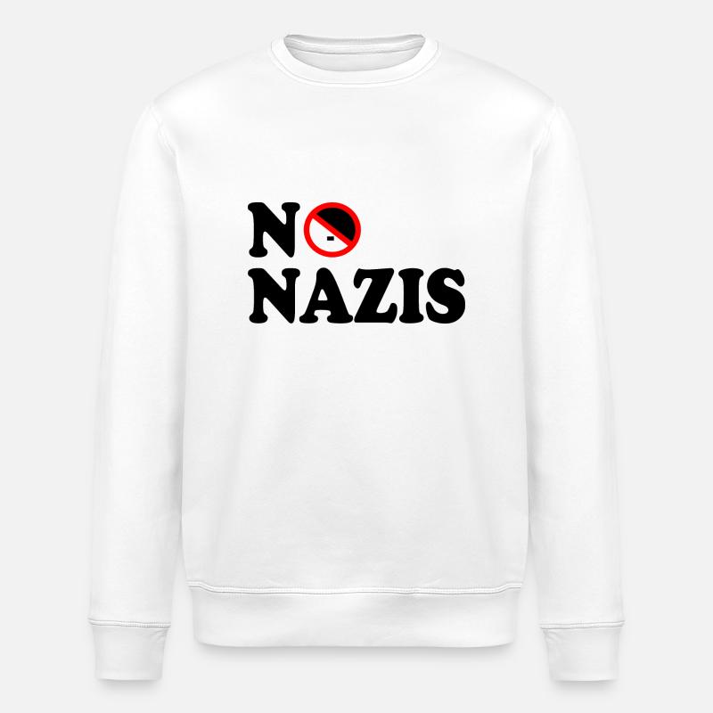Pas de nazis - Sweat bio ROLLER Stanley/Stella Unisexe - blanc