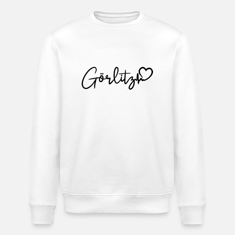 Görlitz Herzschlag - Stanley/Stella Unisex Bio-Sweatshirt ROLLER - Weiß