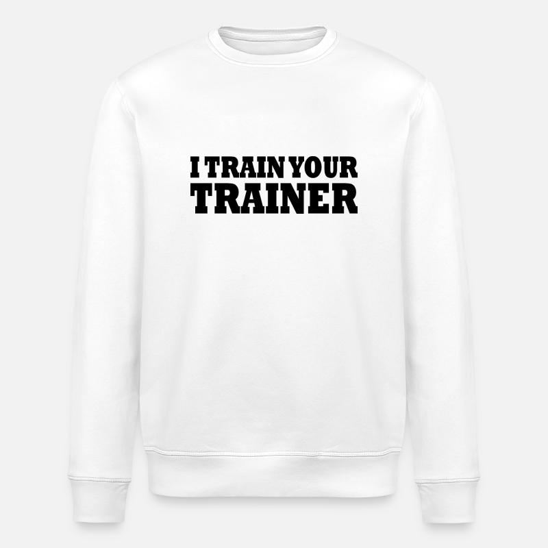 I train your trainer - Stanley/Stella Unisex Bio-Sweatshirt ROLLER - Weiß