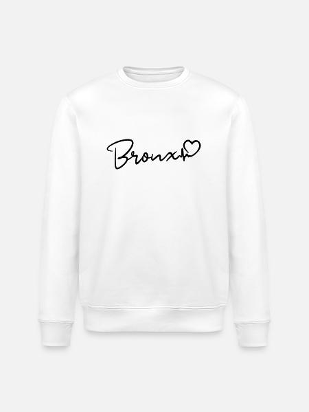 Bronx Heartbeat NYC - Stanley/Stella ROLLER Unisex Organic Sweatshirt - white