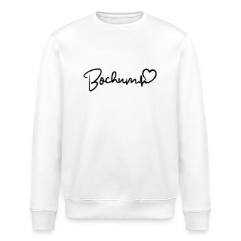 Bochum Herzschlag - Stanley/Stella Unisex Bio-Sweatshirt ROLLER - Weiß - Vorne - Nik (191cm)