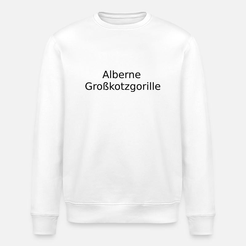 Alberne Großkotzgorille - Stanley/Stella Unisex Bio-Sweatshirt ROLLER - Weiß