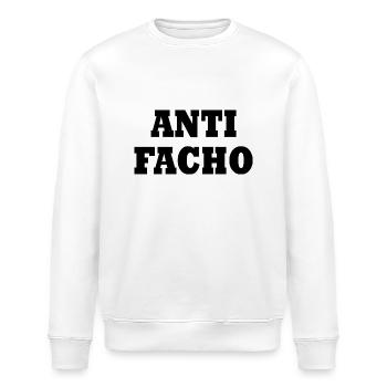 Anti facho - Stanley/Stella Unisex Bio-Sweatshirt ROLLER - Weiß - Vorne - Nik (191cm)