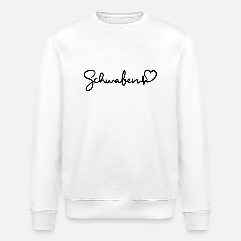 Schwaben Herzschlag - Stanley/Stella Unisex Bio-Sweatshirt ROLLER - Weiß