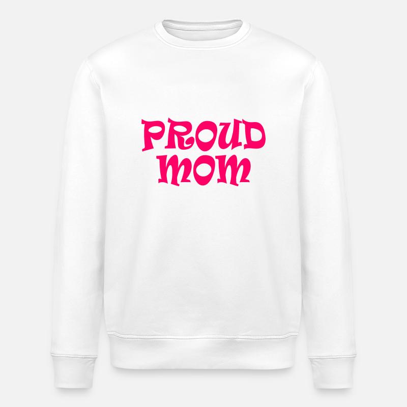 Proud mom - Stanley/Stella Unisex Bio-Sweatshirt ROLLER - Weiß