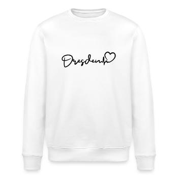 Dresden Herzschlag Dresden - Stanley/Stella Unisex Bio-Sweatshirt ROLLER - Weiß - Vorne - Nik (191cm)