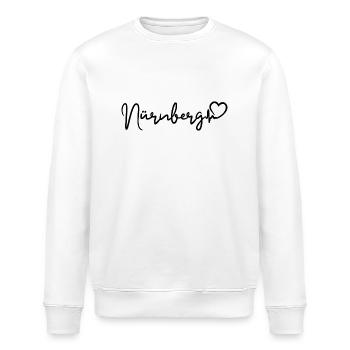 Nürnberg Herzschlag - Stanley/Stella Unisex Bio-Sweatshirt ROLLER - Weiß - Vorne - Nik (191cm)