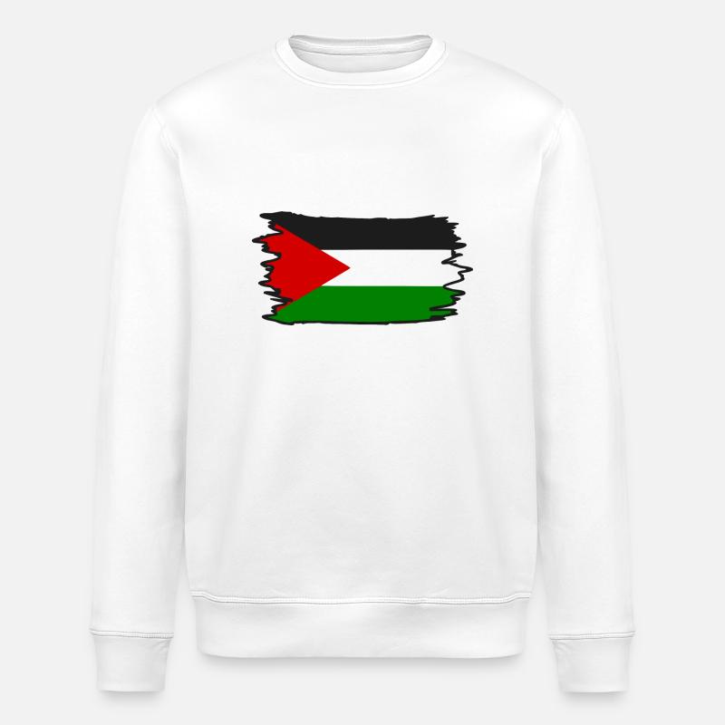 Free palestine - Stanley/Stella Unisex Bio-Sweatshirt ROLLER - Weiß
