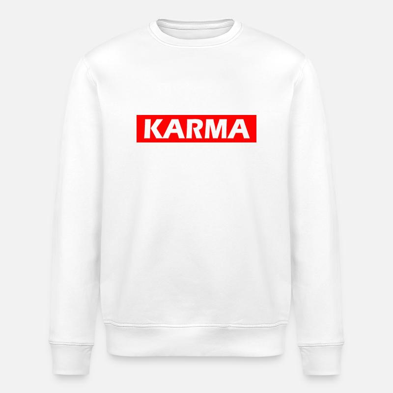 Karma - Stanley/Stella Unisex Bio-Sweatshirt ROLLER - Weiß