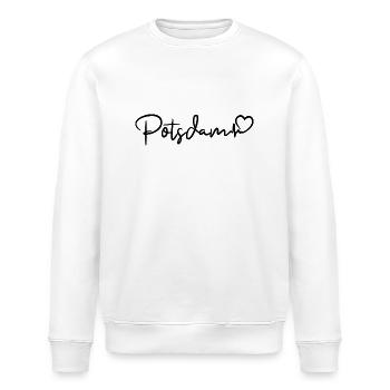 Potsdam Herzschlag - Stanley/Stella Unisex Bio-Sweatshirt ROLLER - Weiß - Vorne - Nik (191cm)