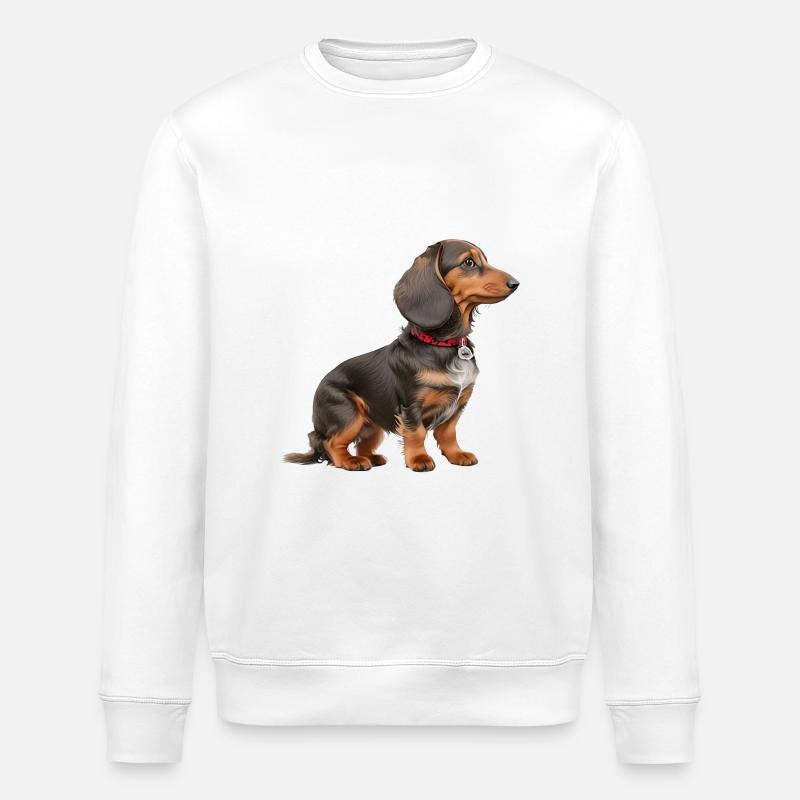 Dackel - Stanley/Stella Unisex Bio-Sweatshirt ROLLER - Weiß