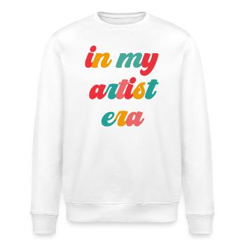 In My Artist Era - Funny Artist - Stanley/Stella ROLLER Unisex Organic Sweatshirt - white - Front - Nik (191cm)