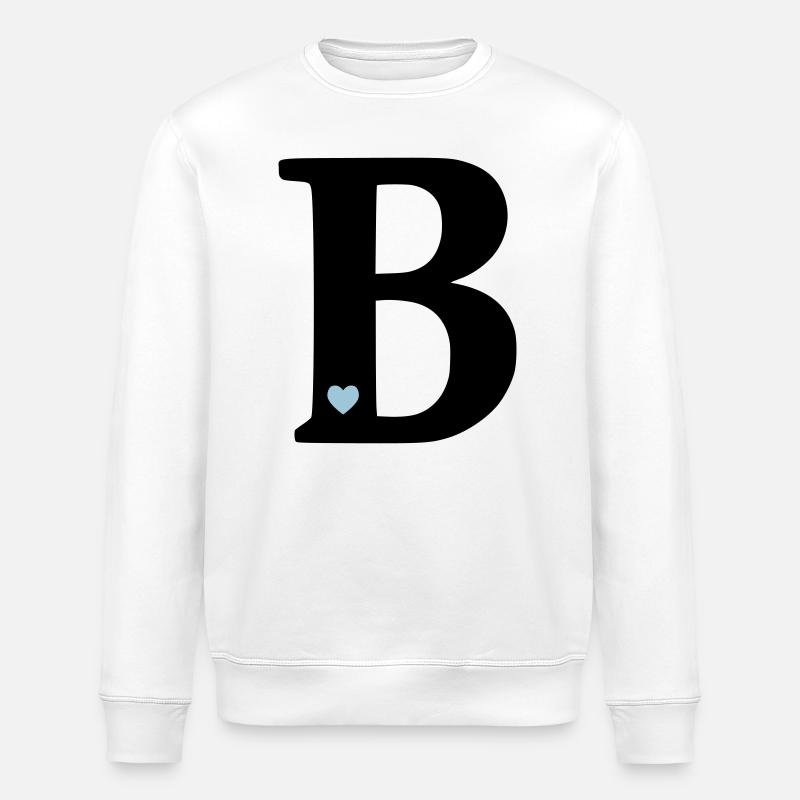 point (b) initial point - Stanley/Stella ROLLER Unisex Organic Sweatshirt - white