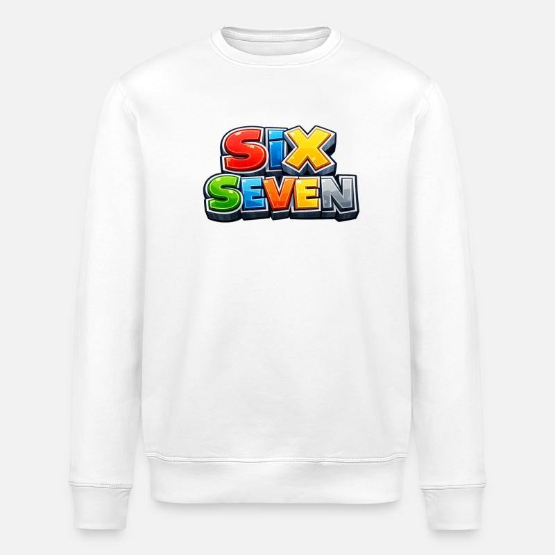 Sixseven - Stanley/Stella Unisex Bio-Sweatshirt ROLLER - Weiß