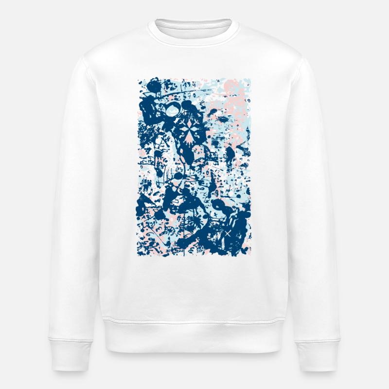 Hermine tachetée - Sweat bio ROLLER Stanley/Stella Unisexe - blanc