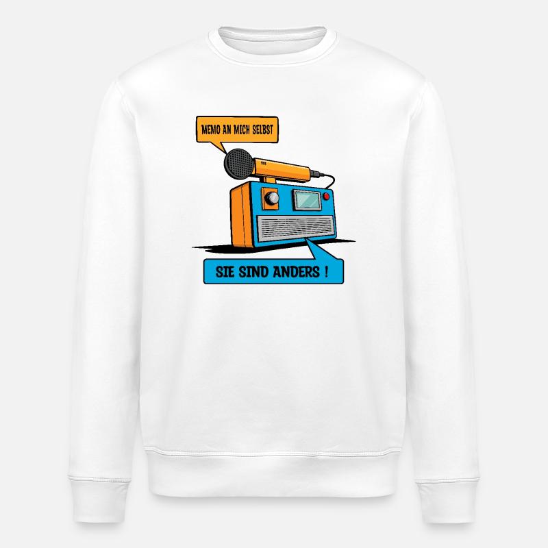Sie sind anders ! - Stanley/Stella Unisex Bio-Sweatshirt ROLLER - Weiß
