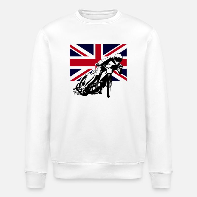 Speedway - Union Jack - Sweat bio ROLLER Stanley/Stella Unisexe - blanc