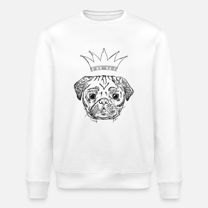 chien 1 - Sweat bio ROLLER Stanley/Stella Unisexe - blanc