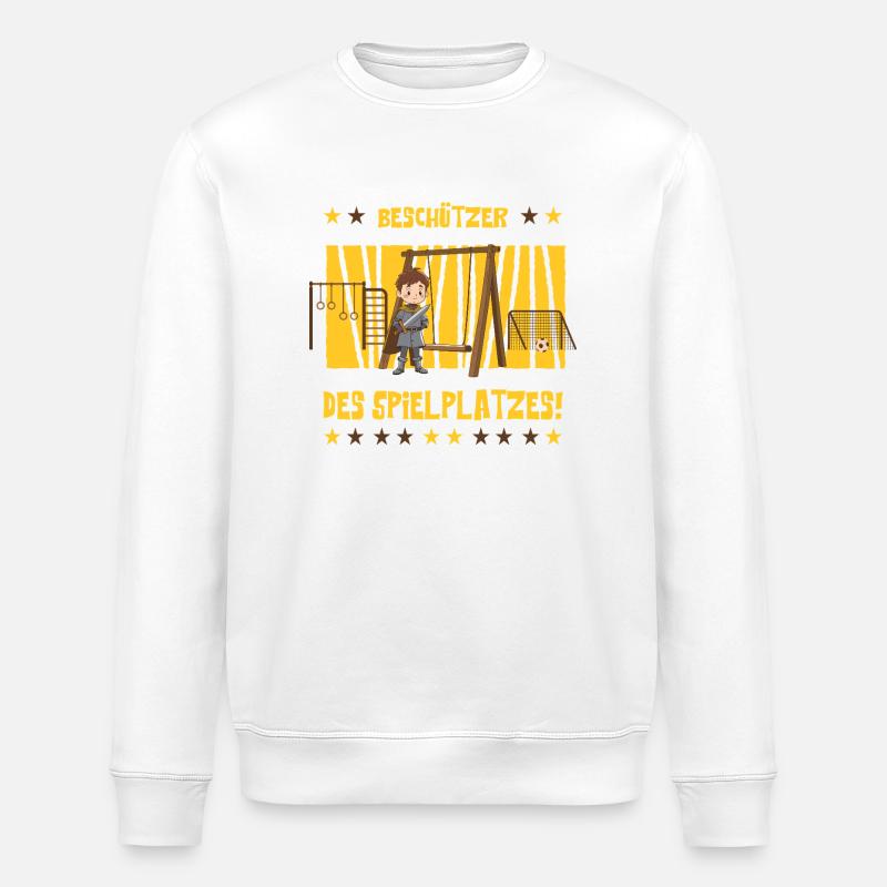 Beschützer des Spielplatzes ! - Stanley/Stella Unisex Bio-Sweatshirt ROLLER - Weiß