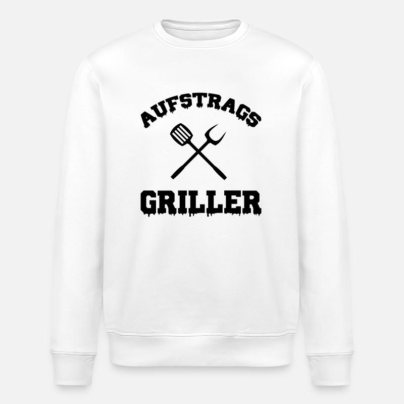 auftrags griller - Stanley/Stella Unisex Bio-Sweatshirt ROLLER - Weiß