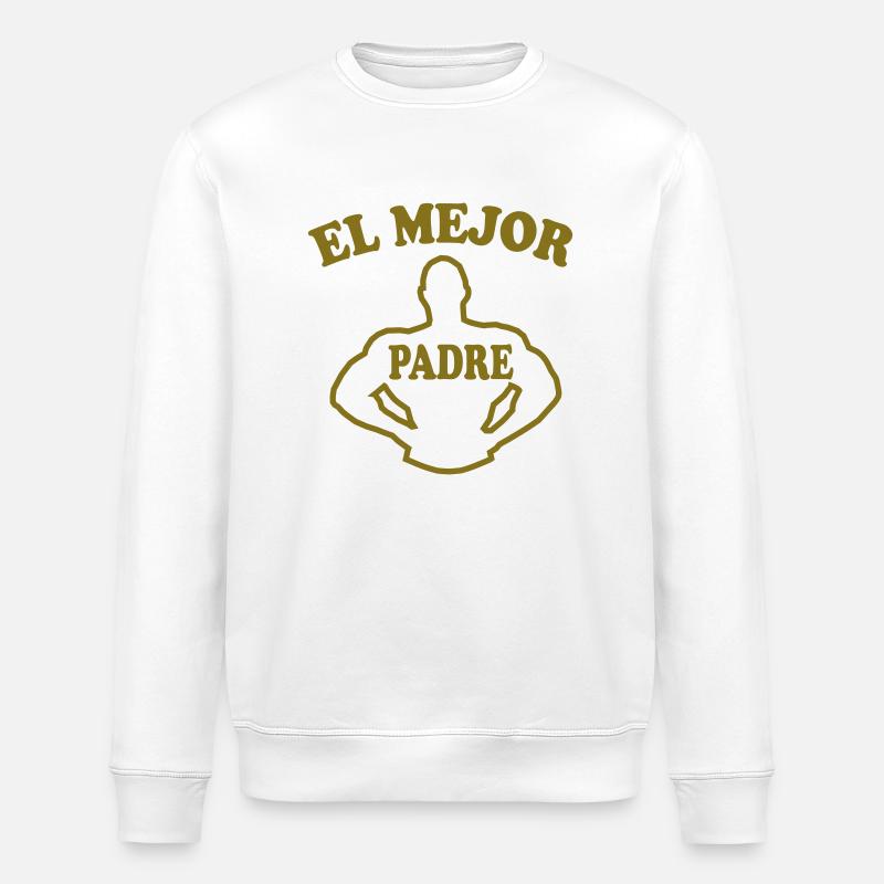 EL MEJOR PADRE - Sweat bio ROLLER Stanley/Stella Unisexe - blanc
