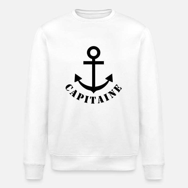 capitaine - Stanley/Stella Unisex Bio-Sweatshirt ROLLER - Weiß