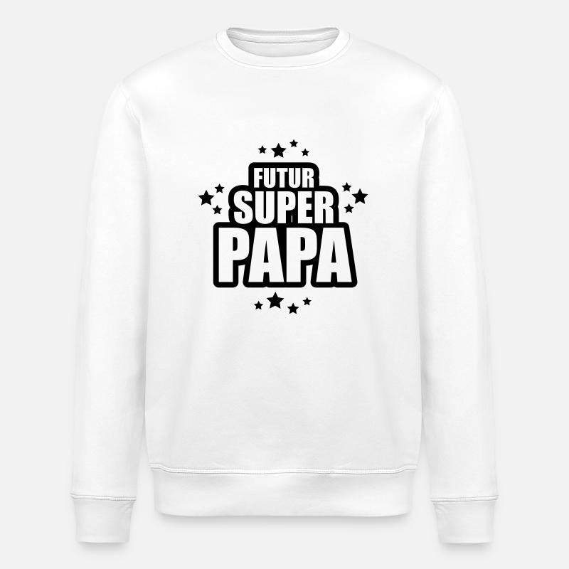 futur super papa - Sweat bio ROLLER Stanley/Stella Unisexe - blanc