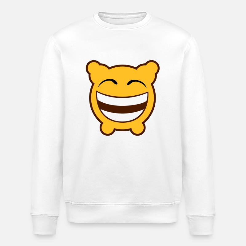 Düster lacht! - Stanley/Stella Unisex Bio-Sweatshirt ROLLER - Weiß
