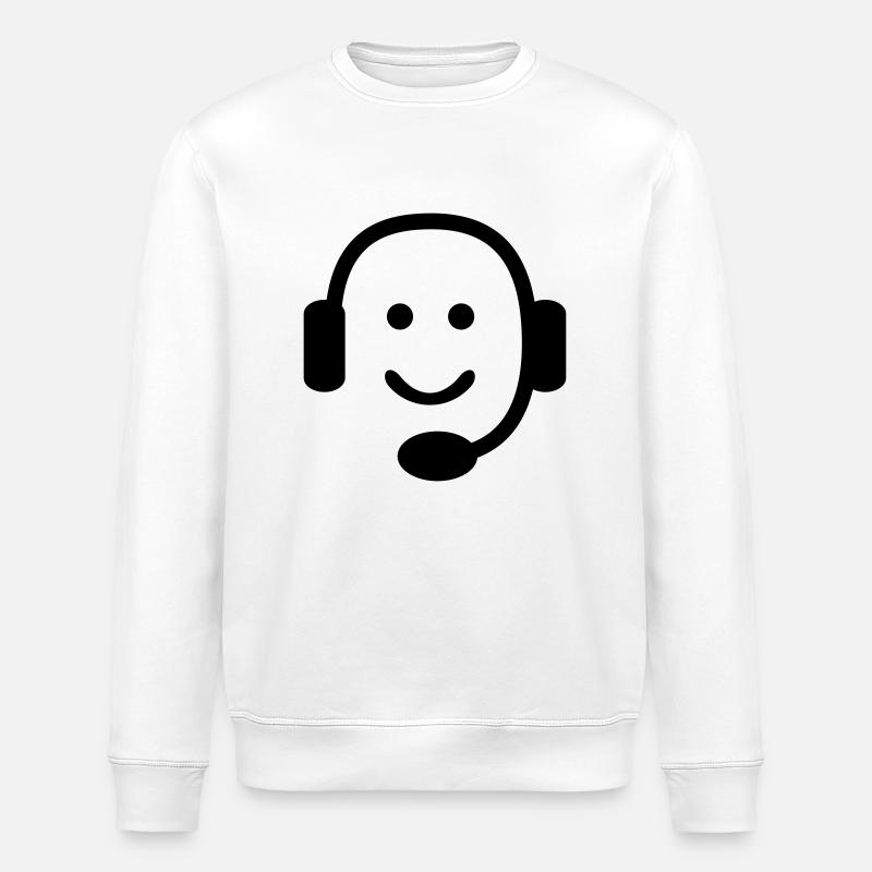 nerd - Stanley/Stella ROLLER Unisex Organic Sweatshirt - white