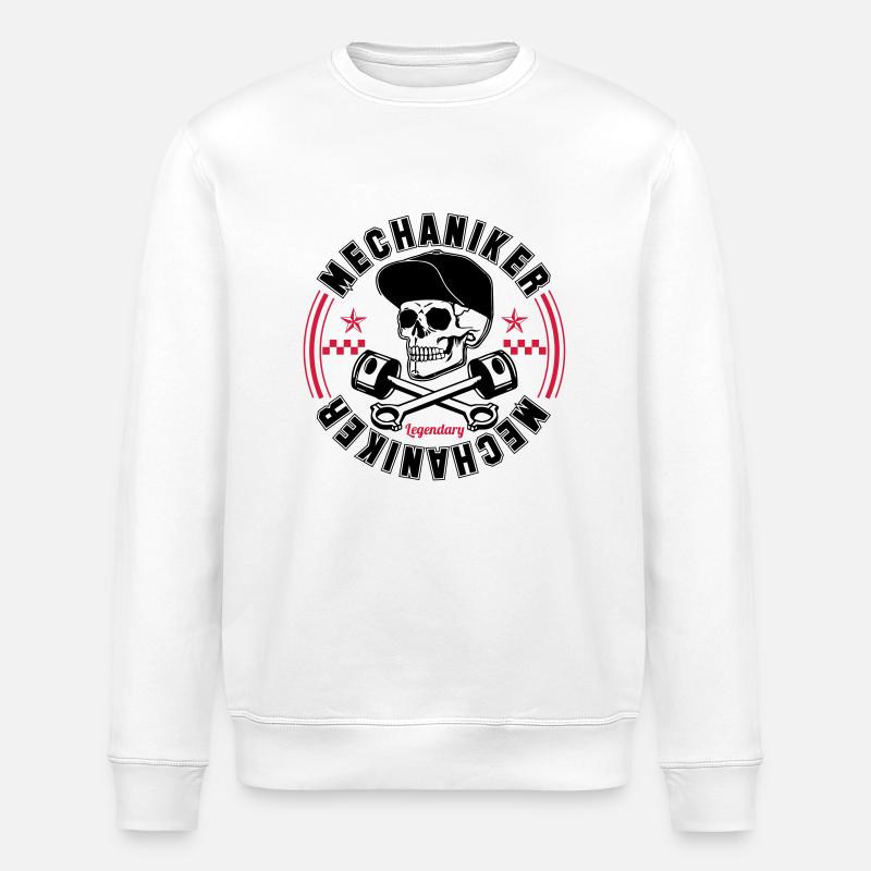 Legendary Mechaniker - Stanley/Stella Unisex Bio-Sweatshirt ROLLER - Weiß