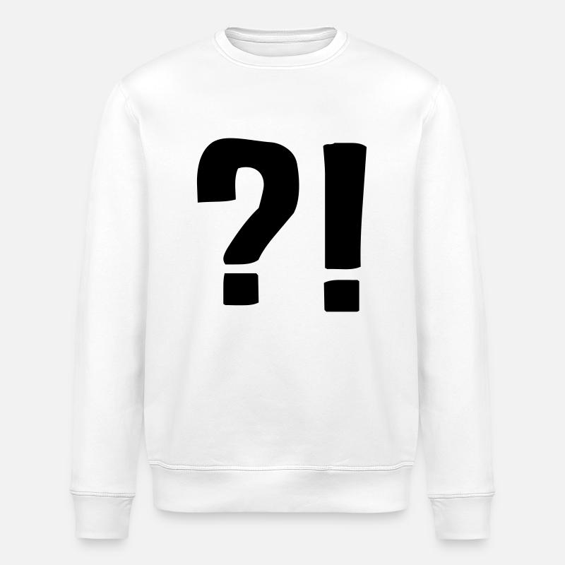 Point d'interrogation ??!!! - Sweat bio ROLLER Stanley/Stella Unisexe - blanc