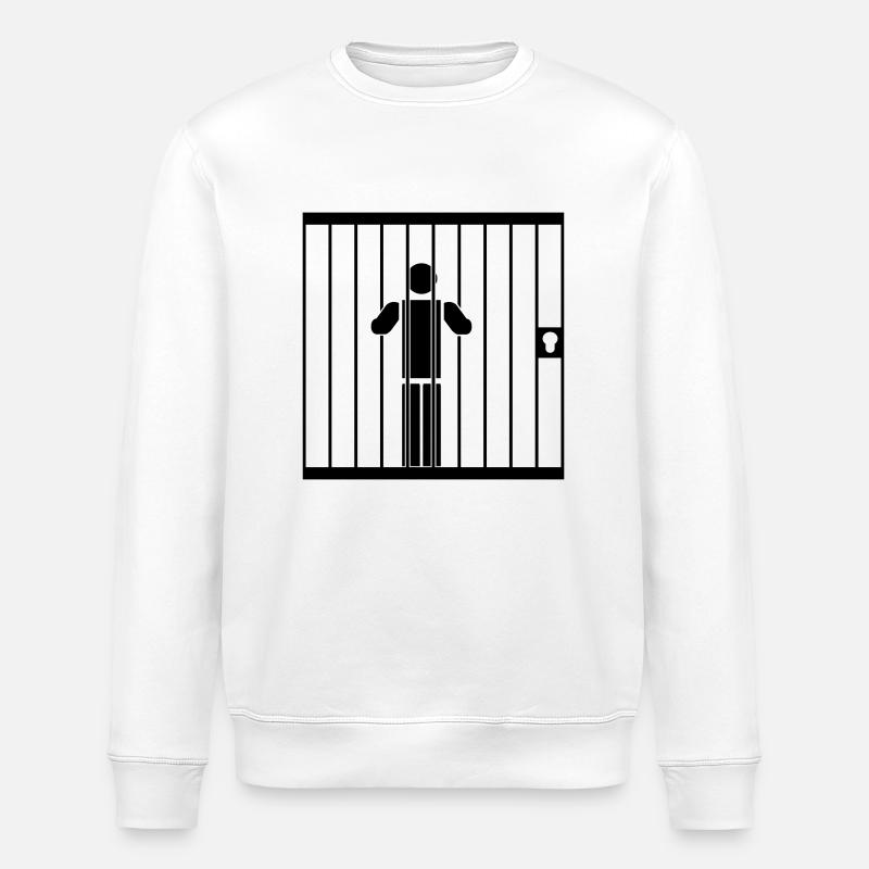 En prison - Sweat bio ROLLER Stanley/Stella Unisexe - blanc