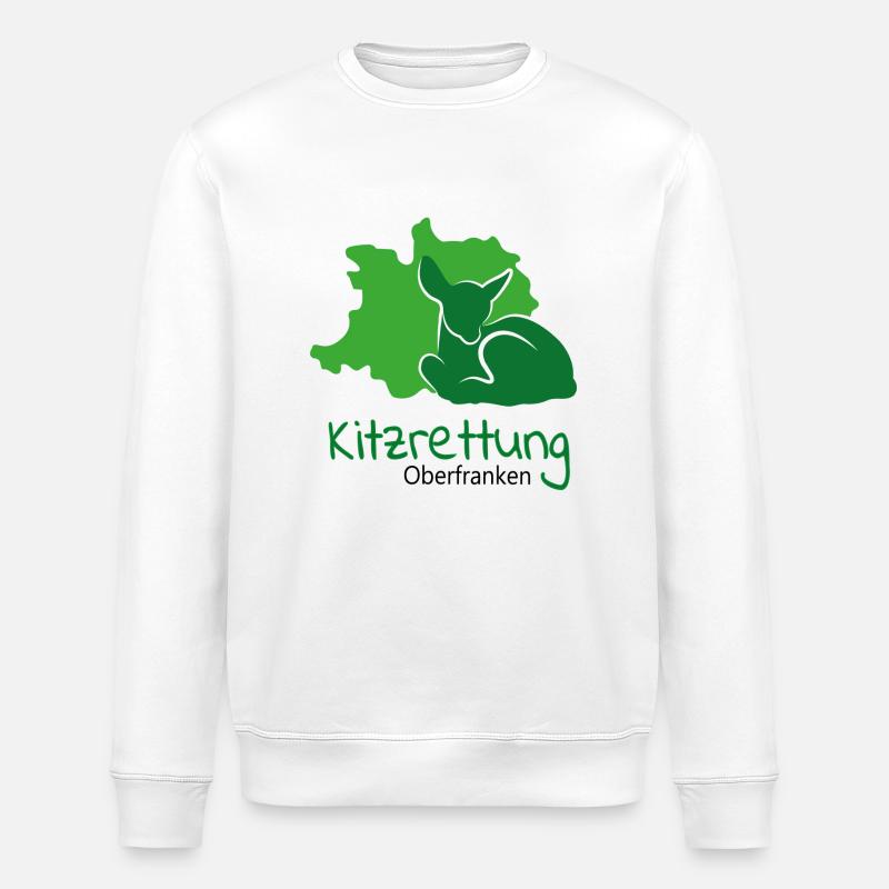 Kitzrettung Oberfranken - Stanley/Stella Unisex Bio-Sweatshirt ROLLER - Weiß