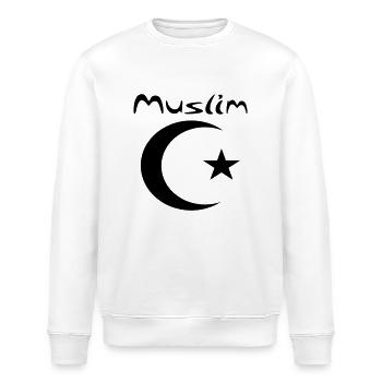 muslim - Stanley/Stella Unisex Bio-Sweatshirt ROLLER - Weiß - Vorne - Nik (191cm)