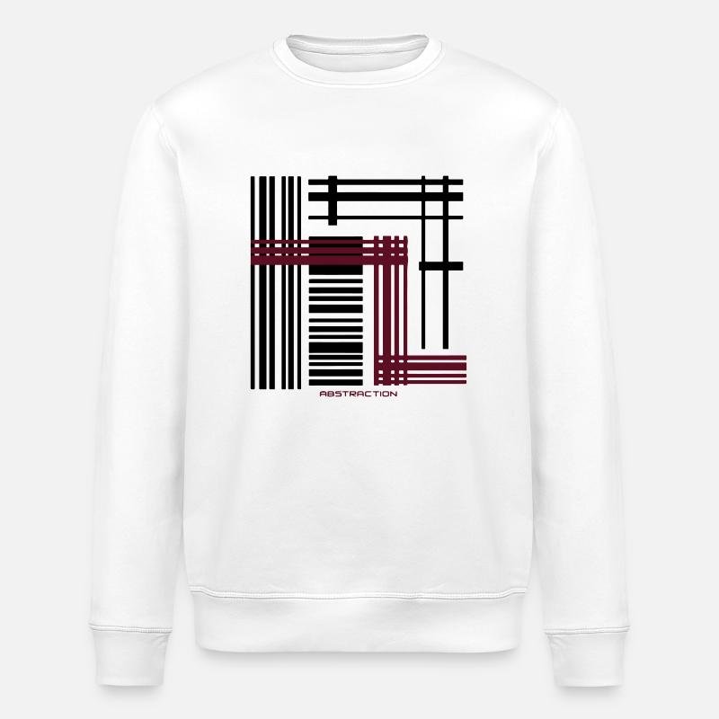 Abstraction - Sweat bio ROLLER Stanley/Stella Unisexe - blanc