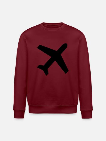 Flugzeug - Stanley/Stella Unisex Bio-Sweatshirt ROLLER - Weiß