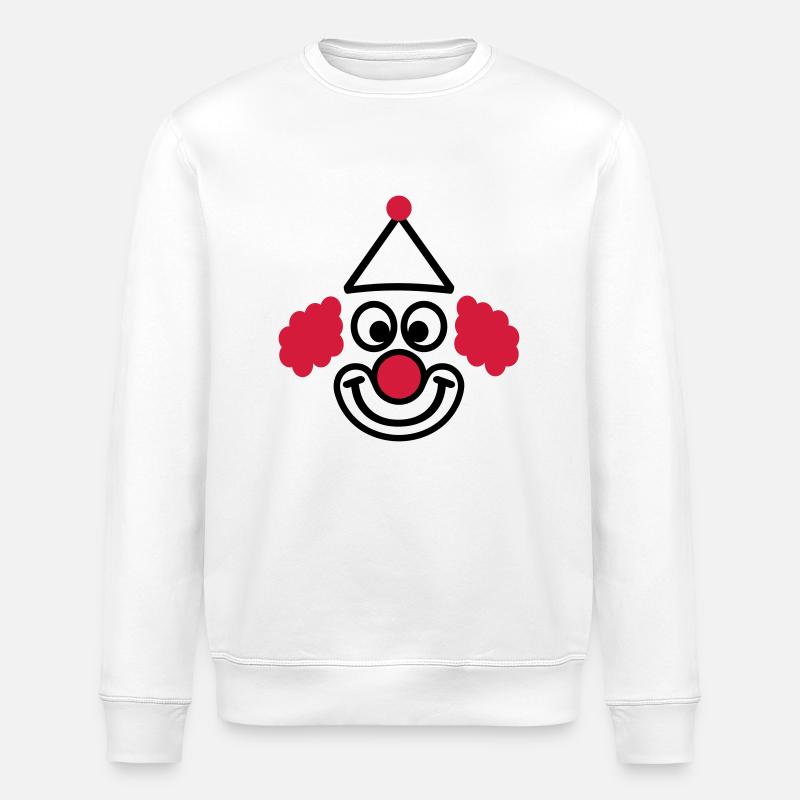 Clown - Sweat bio ROLLER Stanley/Stella Unisexe - blanc